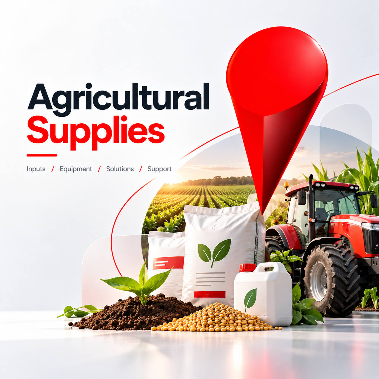 Agricultural supplies: inputs, equipment, solutions and support