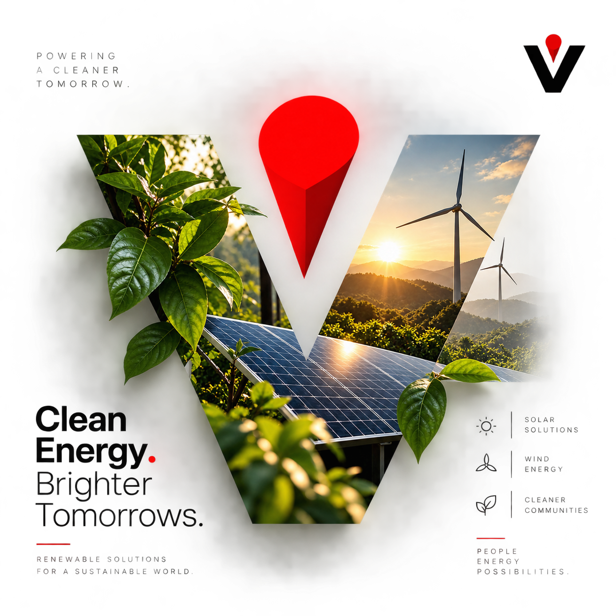 Clean energy for better tomorrows: solar, wind and clean growth